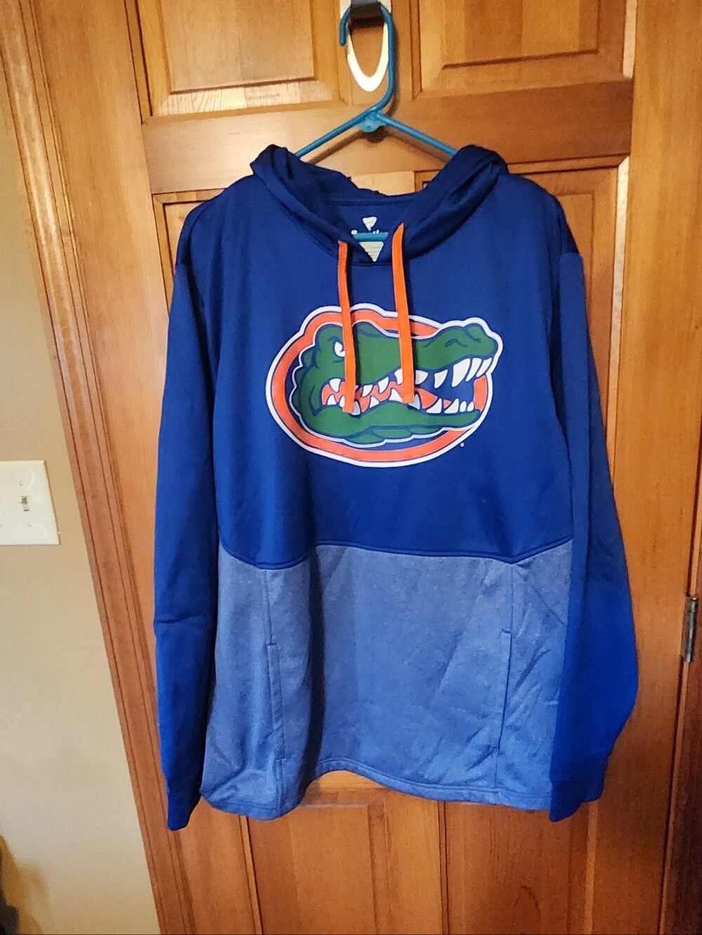 Fanatics Royal Blue and Orange Crewneck with Green Gator Logo